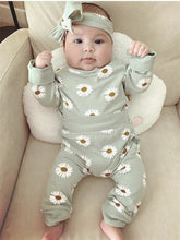 Mint Green Daisy Tracksuit Set - Baby Girl Clothes Set